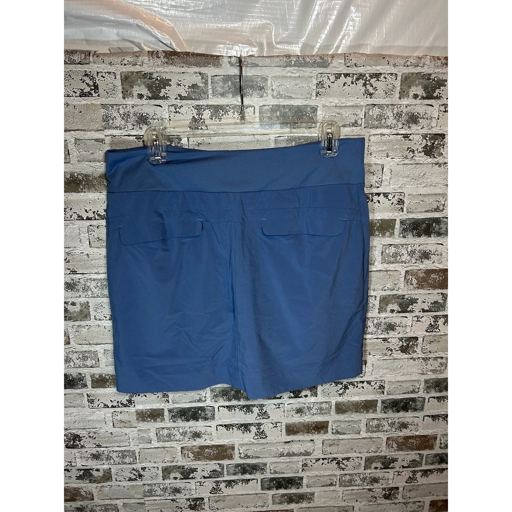 Athleta Soho Skort Womens 12 Blue Activewear Golf Tennis Skirt Zip Pockets - Picture 2 of 3
